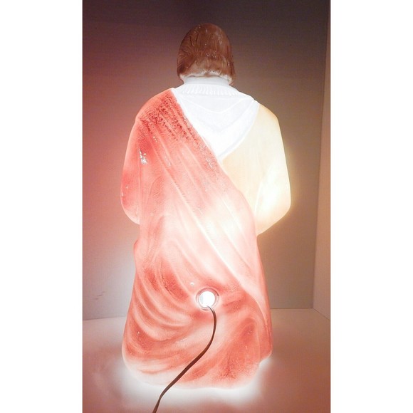 Nativity Joseph Blow Mold Poloron Prods Hard Plastic 26 Inch Lighted Christmas - Picture 4 of 12